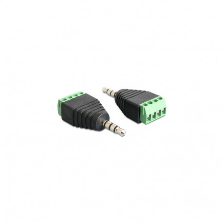 DeLOCK 65453 cable gender changer 3.5mm 4pin Black, Green