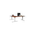 Equip ERGO L Shaped Electric Sit-Stand Desk Frame, Triple Motor, White