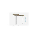 Equip ERGO L Shaped Electric Sit-Stand Desk Frame, Triple Motor, White