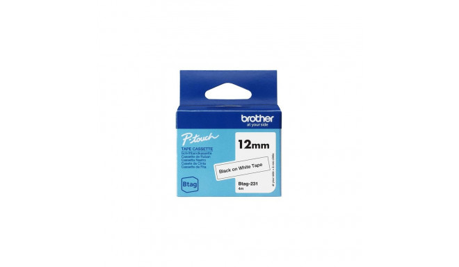 Brother BTAG-231 label-making tape Black on white
