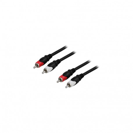 Deltaco MM-114 audio cable 15 m RCA Black