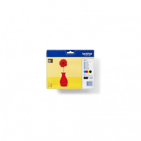 Brother LC121VALBP ink cartridge 4 pc(s) Original Black, Cyan, Magenta, Yellow