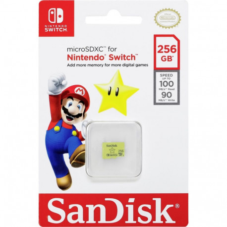 SanDisk MicroSDXC 100MB 256GB Nintendo SDSQXAO-256G-GNCZN
