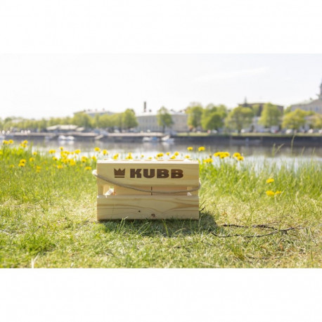 Game Kubb in cardboard box