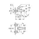 Vannitoa kraan Grohe QuickFix Start, 24206002, kroom