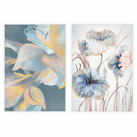 Maal DKD Home Decor Kwiaty (103 x 4,5 x 143 cm) (2 Ühikut)