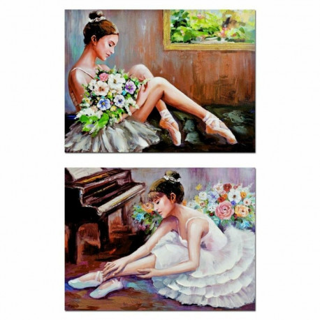 Maal DKD Home Decor (80 x 3 x 60 cm) (2 Ühikut)