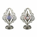 Desk lamp DKD Home Decor Crystal Mosaic Metal Multicolour Arab (20 x 15 x 42 cm) (2 Units)