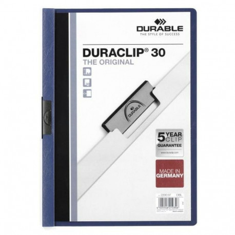 Dokumendimapp Durable Duraclip 30 Tumesinine Taevasinine A4 25 Tükid, osad