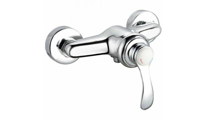 Mixer Tap Rousseau Byron Grey Chrome Metal Brass 15 cm Shower