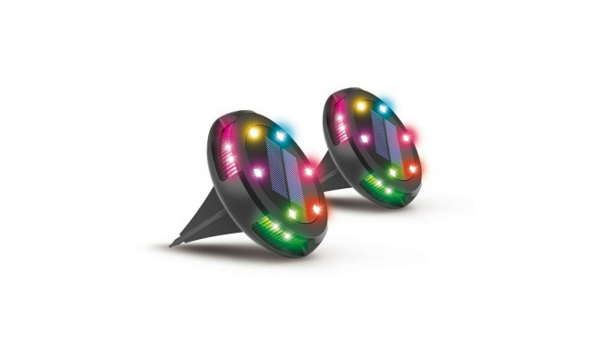 Solar lamp Activejet AJE-LARIX DP Black RGB 11 x 14,5 x 11 cm (2 Units)