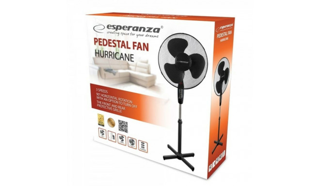 Seisuventilaator Esperanza EHF001KK Must 50 W