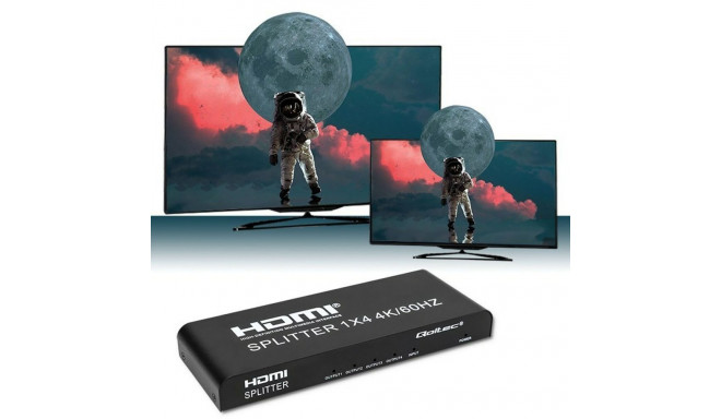 HDMI Lüliti Qoltec 51799 Must