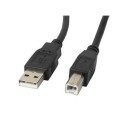 USB A - USB B Kaabel Lanberg CA-USBA-10CC-0018-BK Must 1,8 m Printer (1,8 m)