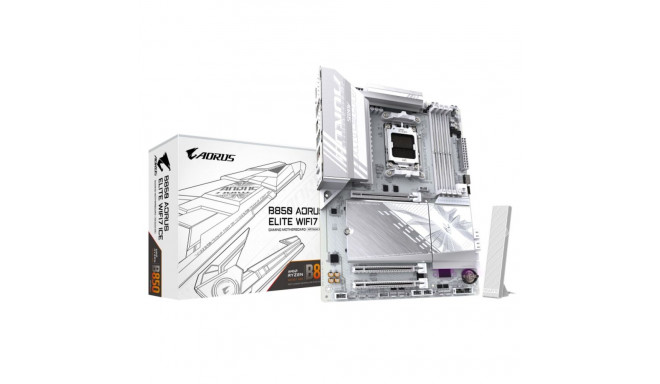 Emaplaat Gigabyte B850 A ELITE WF7 ICE Intel Wi-Fi 6 AMD AM5