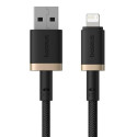 USB-Lightning Kaabel Baseus P10377801U01-02 Must Kuld 2 m