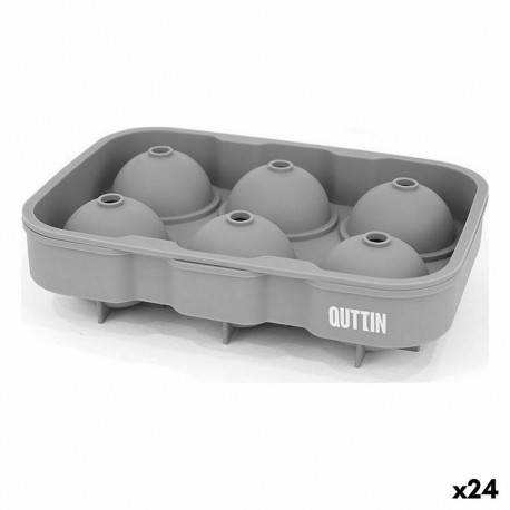 Ice Cube Mould Quttin Silicone 18 x 12,5 x 4,75 cm (24 Units)