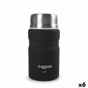 Thermos for Food ThermoSport Black Steel 750 ml (6 Units)