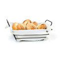 Breadbasket My Bar White Metal Rectangular 29 x 20 x 11,7 cm (12 Units)