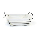 Breadbasket My Bar White Metal Rectangular 29 x 20 x 11,7 cm (12 Units)