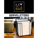 Salvräti hoidja My Bar Must Metall 19 x 19 x 18 cm (8 Ühikut)