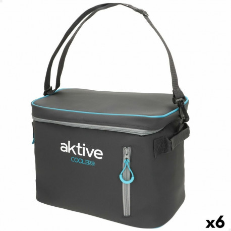 Portable Fridge Aktive 18 L 34 x 26 x 21 cm Black (6 Units)