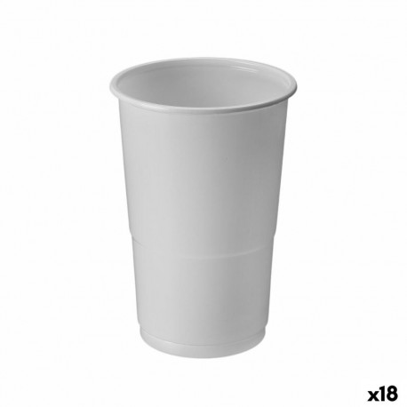 Set of glasses Algon White 250 ml 50 Pieces (18 Units)