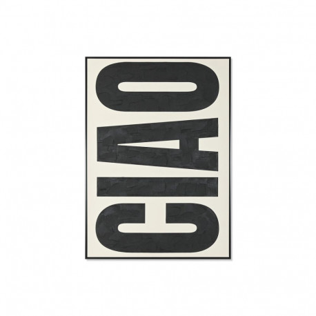 Maal Home ESPRIT Ciao Valge Must Kaasaegne 103 x 4,5 x 143 cm 103 x 4 x 143 cm