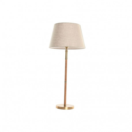 Desk lamp Home ESPRIT Beige Golden Natural 50 W 220 V