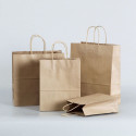 Paper Bag Algon Kraft 26 x 17 x 26 cm (24 Units)