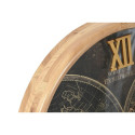 Wall Clock Home ESPRIT Black Golden Crystal Iron Vintage 62 x 8,5 x 62 cm