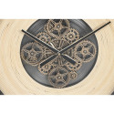 Wall Clock Home ESPRIT Black Natural Metal Rattan 100 x 9 x 100 cm