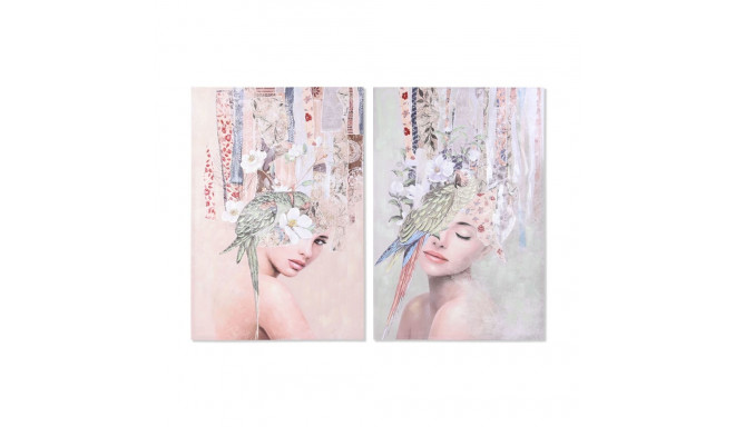 Canvas DKD Home Decor Fir Canvas 80 x 3 x 120 cm