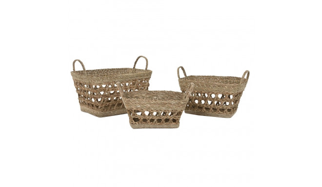 Korvikomplekt Home ESPRIT Merihein Troopiline 45 x 35 x 35 cm
