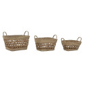 Korvikomplekt Home ESPRIT Naturaalne Merihein Troopiline (3 Tükid, osad)