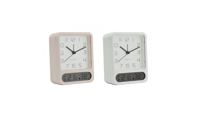 Table clock Home ESPRIT White (2 Units)