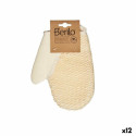 Exfoliating Mitt Berilo B7083-10 White Beige (12 Units)