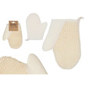 Exfoliating Mitt Berilo B7083-10 White Beige (12 Units)
