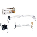 Extendable Dish Drainer for Sink Kinvara W3422A-1 Black Silver Metal polypropylene 44 x 11 x 16 cm (