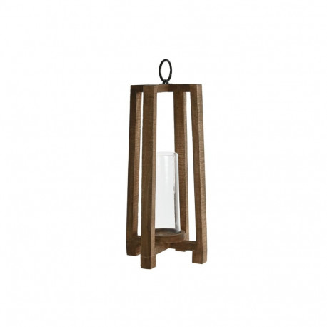Candleholder Home ESPRIT Natural Crystal Mango wood 27 x 27 x 54 cm