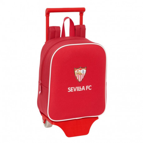 Ratastega koolikott Sevilla Fútbol Club Punane 22 x 27 x 10 cm