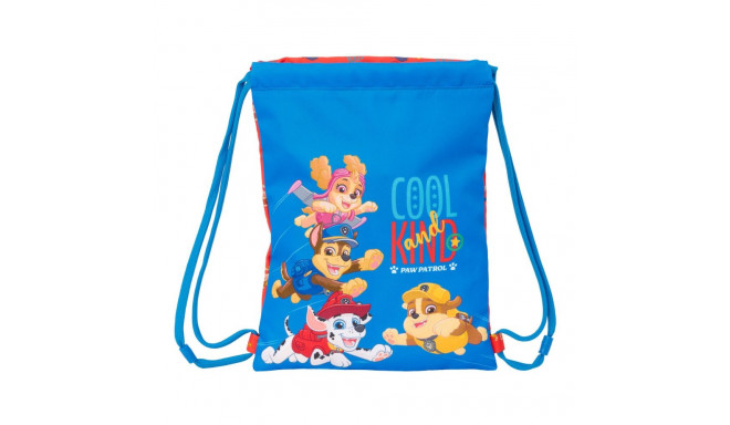 Backpack with Strings The Paw Patrol Cool Blue Red 26 x 34 x 1 cm