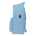 Rucksack for Laptop and Tablet with USB Output El Ganso Basics Blue