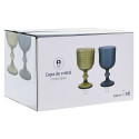 Set of cups Home ESPRIT Blue Crystal 260 ml (6 Units)