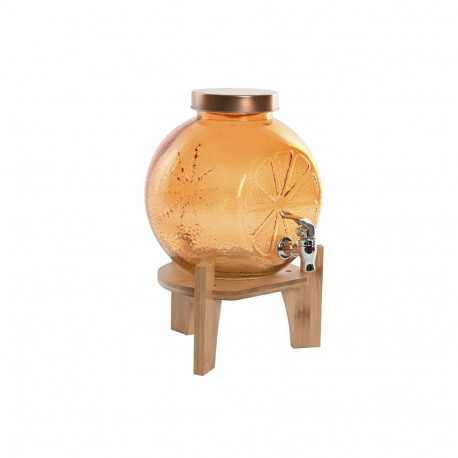 Veejaotur Home ESPRIT Oranž Bambus Kristall 5 L 24 x 17,5 x 24 cm