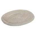 Sööginõude alusmatt Home ESPRIT Valge Naturaalne Bambus Rotang 40 x 30 x 1 cm