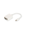 DisplayPort-VGA Adapter Digitus by Assmann DB-340407-001-W Valge Must 15 cm