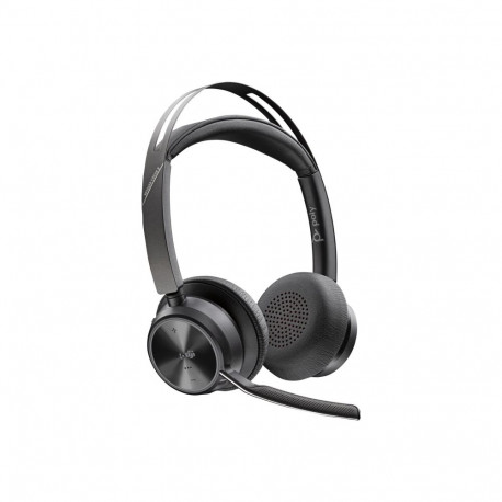 HP Poly Voyager Focus 2 Microsoft Teams sertifitseeritud USB-C-C peakomplekt + USB-C/A adapter Smart
