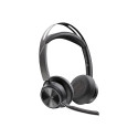 HP Poly Voyager Focus 2 Microsoft Teams sertifitseeritud USB-C-C peakomplekt + USB-C/A adapter Smart