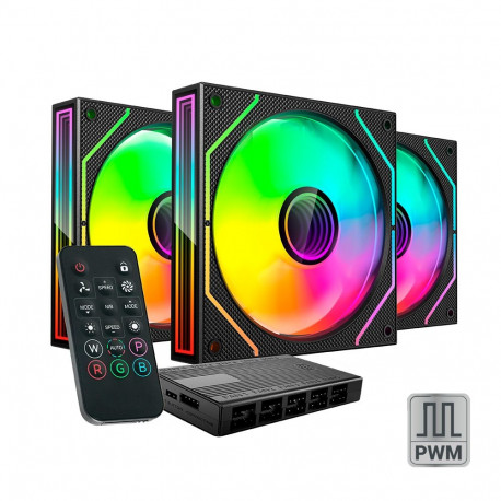 Mars Gaming MF3DPROKIT  ARGB 120mm Remote Control Computer Cooler Kit